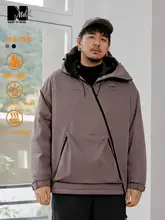 不規則デザインのフード付き短丈コットンジャケット【アクティブウェア】