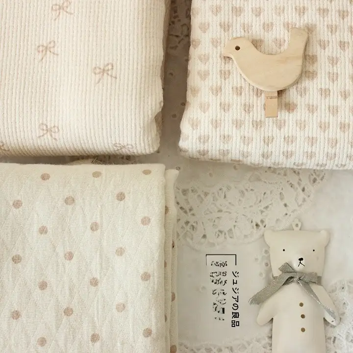 無漂染のコットン生地【ベビー用衣類・寝具向け・手作り素材】