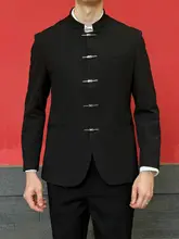 新中式デザインの中山装【高級感のあるスーツ・男性用・結婚式・礼服】（セットアップ対応）