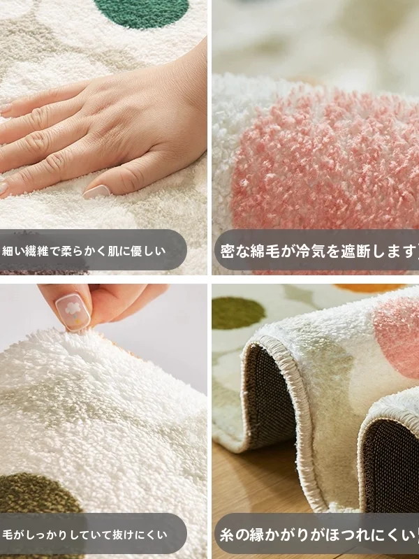 冬用毛布製の階段マット：3歳女の子向けの実用性と長期間使用に適した防滑設計