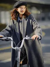 スタイリッシュな都市型ロングコート【フラップカラー・ゆったりシルエット・レトロデザイン】