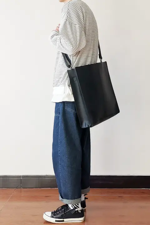 カジュアル斜め掛けバッグ【PUレザー・レトロスタイル・男性用】