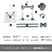 FF7ファイナルファンタジー7:リメイク コスプレ衣装【金蝶遊園地 舞台劇用 女性用】