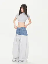 デザインを融合したダンススタイルのデニムパンツ【アメリカンヒップホップ・カジュアル】