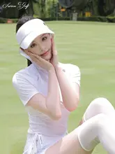 SWAN LOVE GOLF 高品質 ゴルフ用 レディース 空頂キャップ【UVカット・シンプルデザイン】