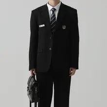 ブラックスーツ【秋春用・学院風デザイン・男性用】