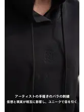 フード付きローズ刺繍入りパーカー【極上の柔らかさ・ゆったりしたデザイン・レディース用】