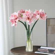 リアルな君子蘭の造花【リビング・カフェ風・インテリア飾り用】
