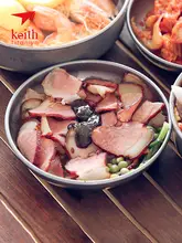 Keith 純チタン製プレート7点セット【健康・アウトドア・携帯用食器】