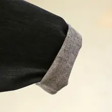 通勤風のゆったりしたデニムパンツ【内側が起毛・大人かわいいデザイン・冬用】（セットアップ対応）