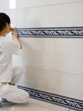 防水ジョイントシール ジオメトリックデザイン【自己粘着・浴室用・タイル装飾】