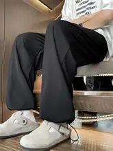 涼感パンツ【男性用・ストレート・ゆったり・薄手・ドライタッチ・カジュアル】