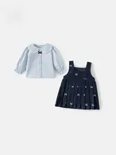 秋用子供用プリーツワンピース【学院風・春秋向け・女の子】（セットアップ対応）