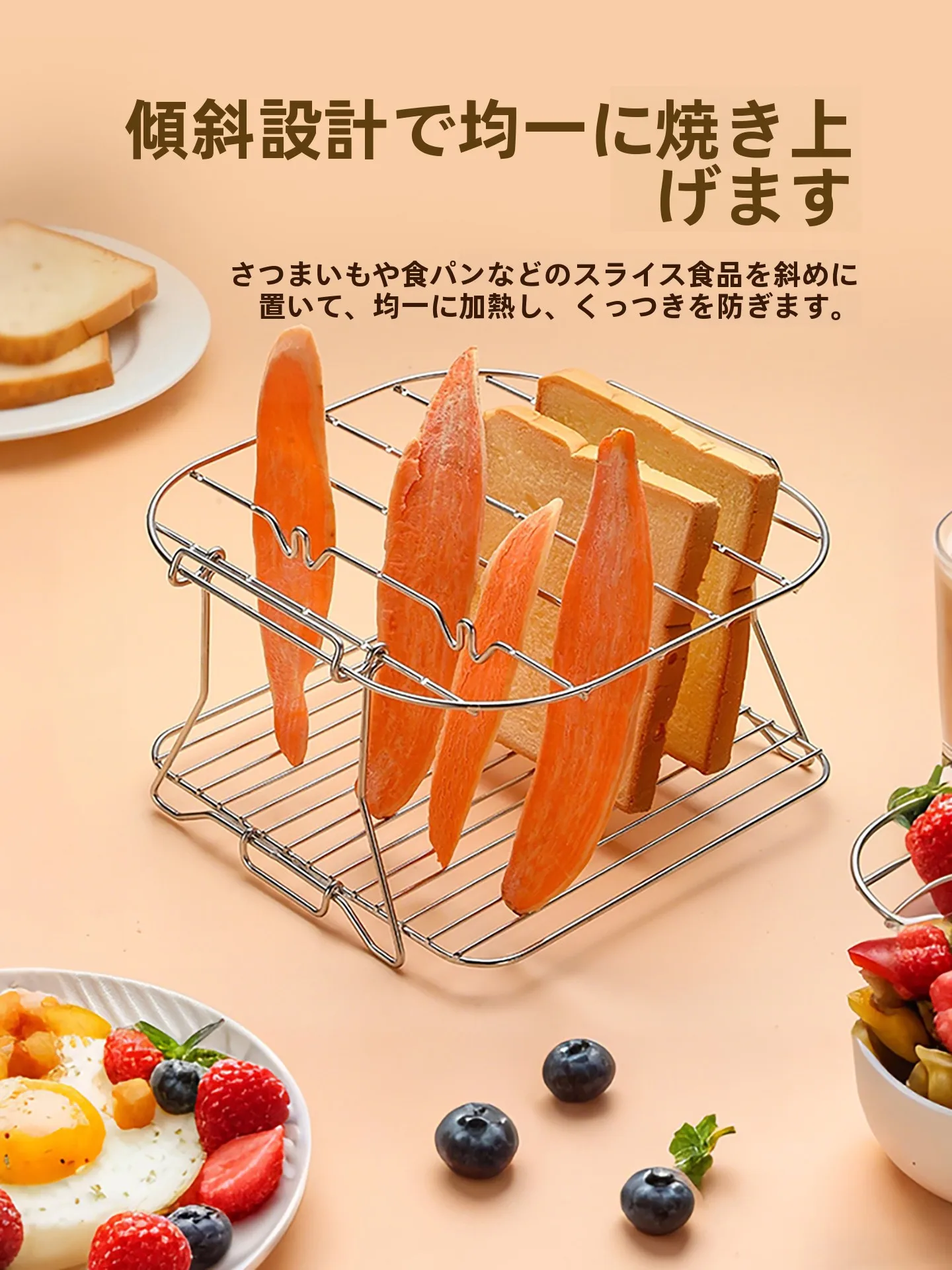 304ステンレス製バーベキューグリル：オーブン・エアフライヤー用蒸し器機能付きの実用性と使い方