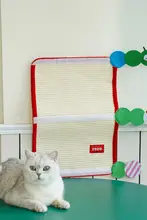 ZEZE 猫用デスク＆チェア保護マット【耐久性・麻素材・おしゃれデザイン】