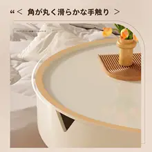 円形クリエイティブミニ収納ラック 小型アイアン サイドテーブル 家庭用 寝室 モダンシンプル
