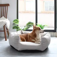 秋冬用の暖かい六角ペットベッド【洗える・猫と小型犬対応】