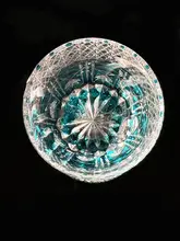 江戸切子水晶酒杯【手作り彫刻・贈り物に最適・ギフトボックス付き】