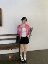 甘美なデザインのハイウエストミニスカート【春適用・シルエット補正・ケーキスタイル】