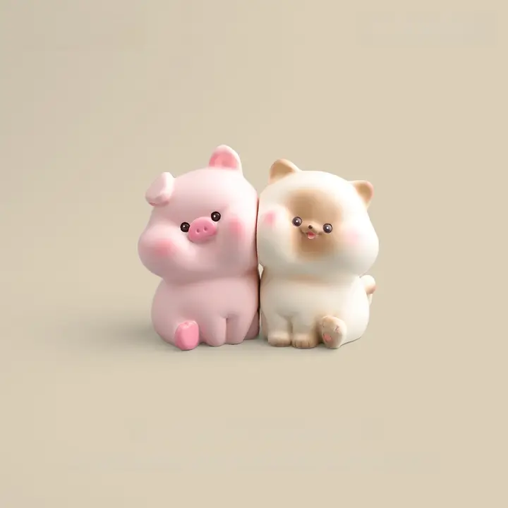 かわいいぶたのマグネット装飾小物【デスクや寝室用・誕生日プレゼント】