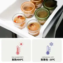 2個セット 高耐熱ガラス製 密閉スープ保存容器【冷蔵・冷凍対応・煮物用】