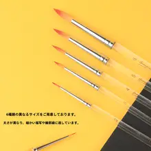 ジョルジョーニ アクリル透明杆ニylon毛のラインペン セット【水彩画・油絵・初心者向け】