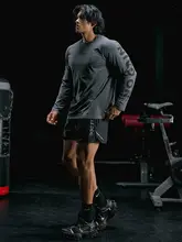 MUSCLE DOG 秋冬用 メンズトレーニングTシャツ【クール感・速乾・長袖】