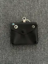 レトロなプリーツデザインのネックポーチ【小物入れ・鍵やカード対応】