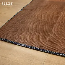 CastleGarden 夏用 藤製キルティングマット【5種類のテクスチャ・ゲームマット・涼感】