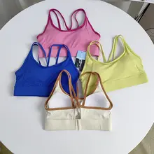 美しい背中デザインのスポーツブラ【夏用・衝撃吸収・ランニング・ヨガ対応・一体型・パッド入り】