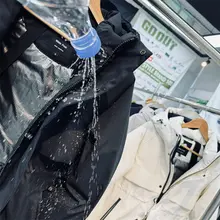 90%白鹅绒使用の石墨烯採用 レディース 防風防水ロングダウンジャケット【膝上丈・アウトドア・スリムシルエット】