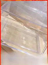 ミニソの化粧品収納ボックス【透明アクリル・シンプルデザイン・デスクトップ用】