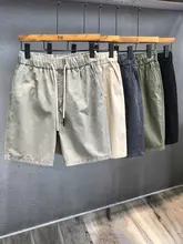 高品質リネン製 メンズカジュアルショートパンツ【ウォッシュ加工・夏用・ゆったりスタイル】