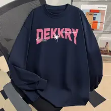 コットン100% カジュアルなクルーネック長袖Tシャツ【蜘蛛の巣デザイン・ユニセックス】