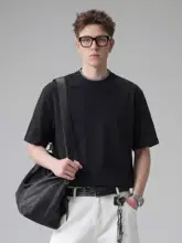 通勤に最適な極上の柔らかさのアイスコットン短袖Tシャツ【メンズ・クール感】

