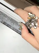 ダブルレイヤーパールリング【チタン製・ゴールドとシルバー・フィット感抜群】