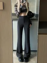 優雅なドレープ感の高腰テーパードパンツ【レディース・秋用・細身・カジュアル】