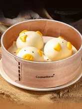 Cookerbene 手作り竹製蒸し器【家庭用・深型・小籠包・饅頭用】