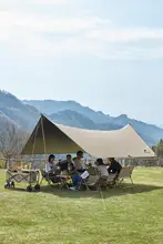 タープ 黒チタンコーティング 日よけ 防風 紫外線対策 キャンプ アウトドア 「Naturehike」