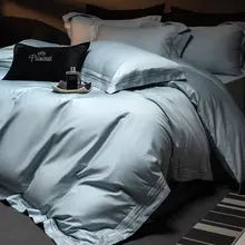 エレガントなデザインの全棉4点セット【長繊維コットン・ベッドカバー・シーツ付き】