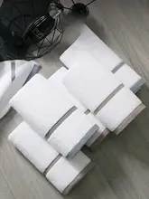 高級ホテル用 白色コットンフェイスタオル【吸水性抜群・家庭用】