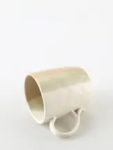 KULE HOME 和風レトロ陶器マグカップ【家庭用・コーヒー・大容量】