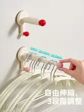吸盤式ハンガー収納アイテム【穴あけ不要・多機能・伸縮式】