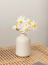 白色粗陶製ミニ花瓶【オフィスデスク用・飾り付け・花アレンジ】