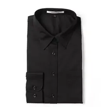 長袖ワイシャツ メンズ 学生服 カレッジ風 ブラック ビジネス 通学