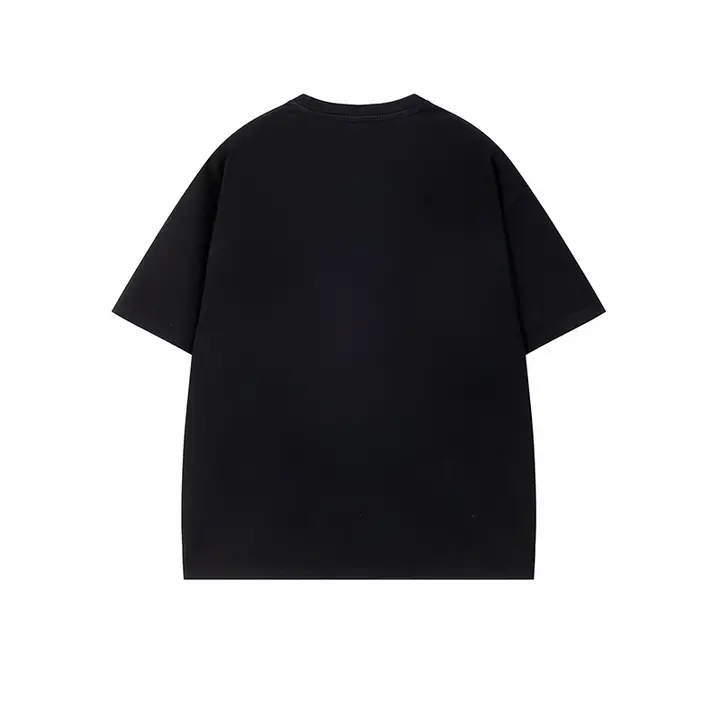 カジュアルなアメリカンスタイルの文字プリントTシャツ【夏用・ゆったりフィット・五分袖】