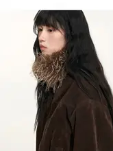 冬用マルチタイプファー付きネックウォーマー【エコフレンドリー・女性用】（セットアップ対応）