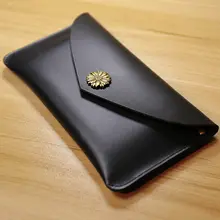 本革製 手作りロングレディースクラッチ財布【レトロスタイル・シンプルデザイン】