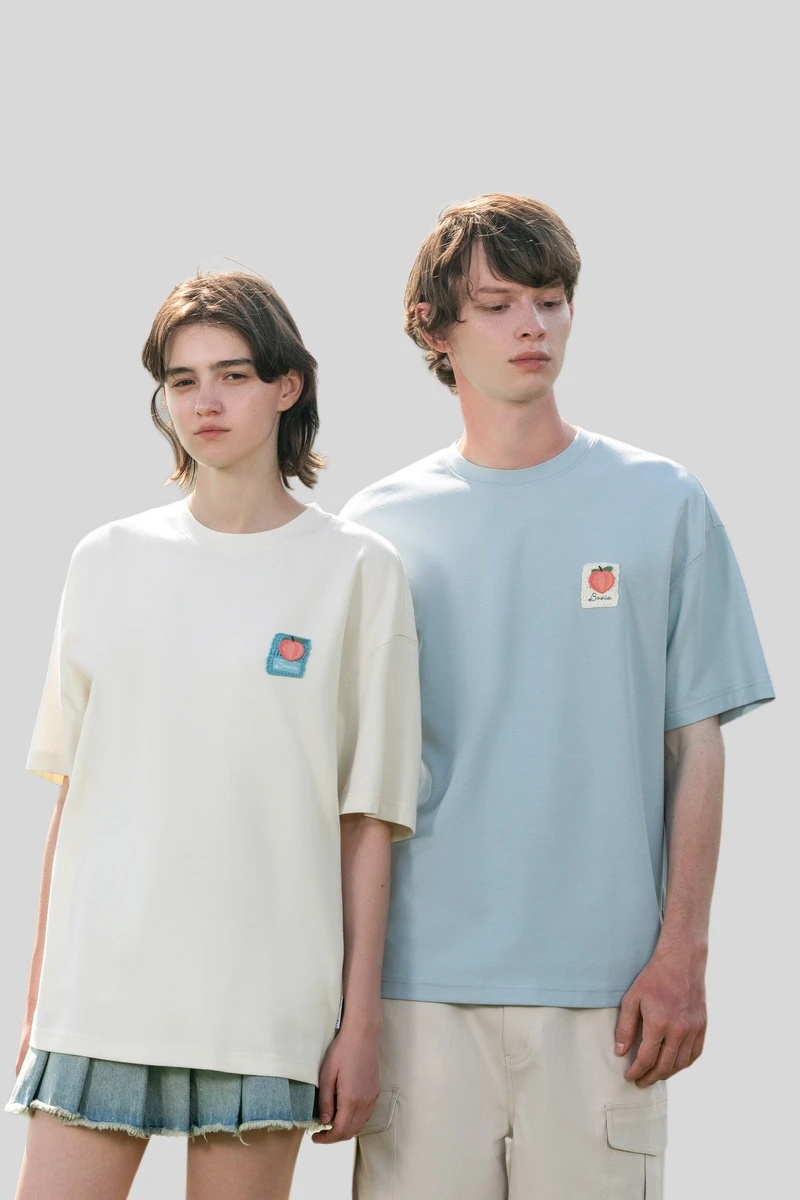 涼感ニットTシャツ【メンズ・短袖・カジュアルデザイン・カップル対応】（セットアップ対応）