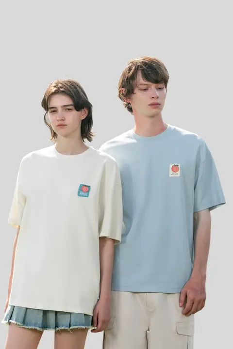 涼感ニットTシャツ【メンズ・短袖・カジュアルデザイン・カップル対応】（セットアップ対応）